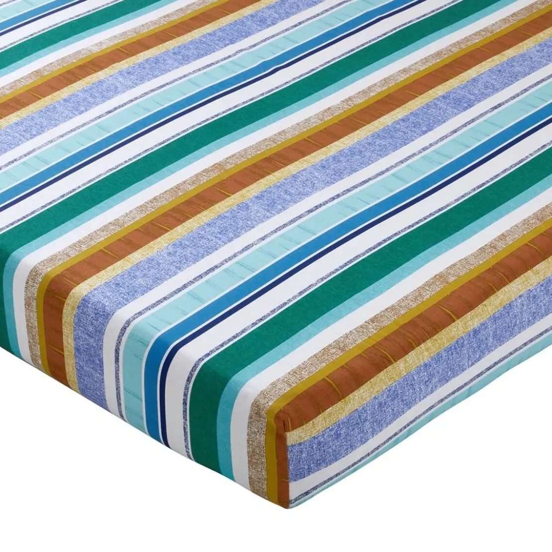 BecquetDrap plat fleurs multicolores FESTIVE