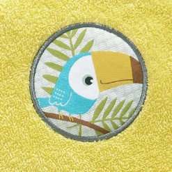 BecquetEnsemble serviette et gant de toilette enfant jaune mimosa - PETITES BÊTES