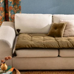 Becquet Futo Matelas d'assise velours TOMAN - marron glacé