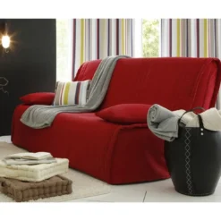 BecquetHousse BZ matelassée en polyester rouge brique - KEVARA