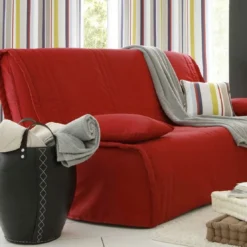 BecquetHousse BZ matelassée en polyester rouge brique - KEVARA