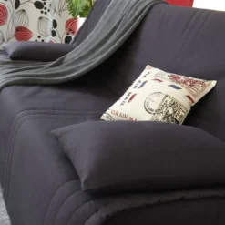 BecquetHousse BZ matelassée en polyester gris charbon - KEVARA