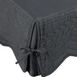 BecquetHousse cache-sommier en BOUTIS BAILLARG gris ficelle