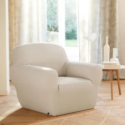 BecquetHousse canapé bi-extensibles CORA BI - blanc écru