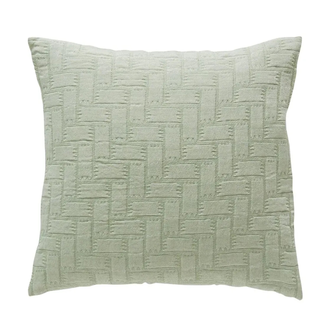 BecquetHousse coussin, oreiller tissé en polyester jacquard floqué CL.LADRI vert