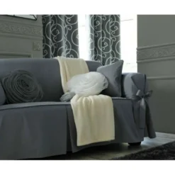 BecquetHousse de canapé à nouettes - Gris