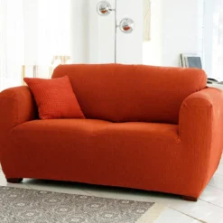 BecquetHousse de canapé YUTA - orange terracotta