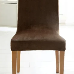 BecquetHousse de chaise Extensible AME. POLAR Marron chocolat