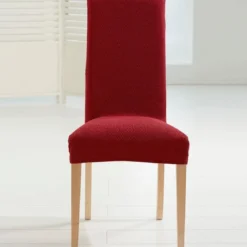 BecquetHousse de chaise extensible TUNEZ - rouge bordeaux