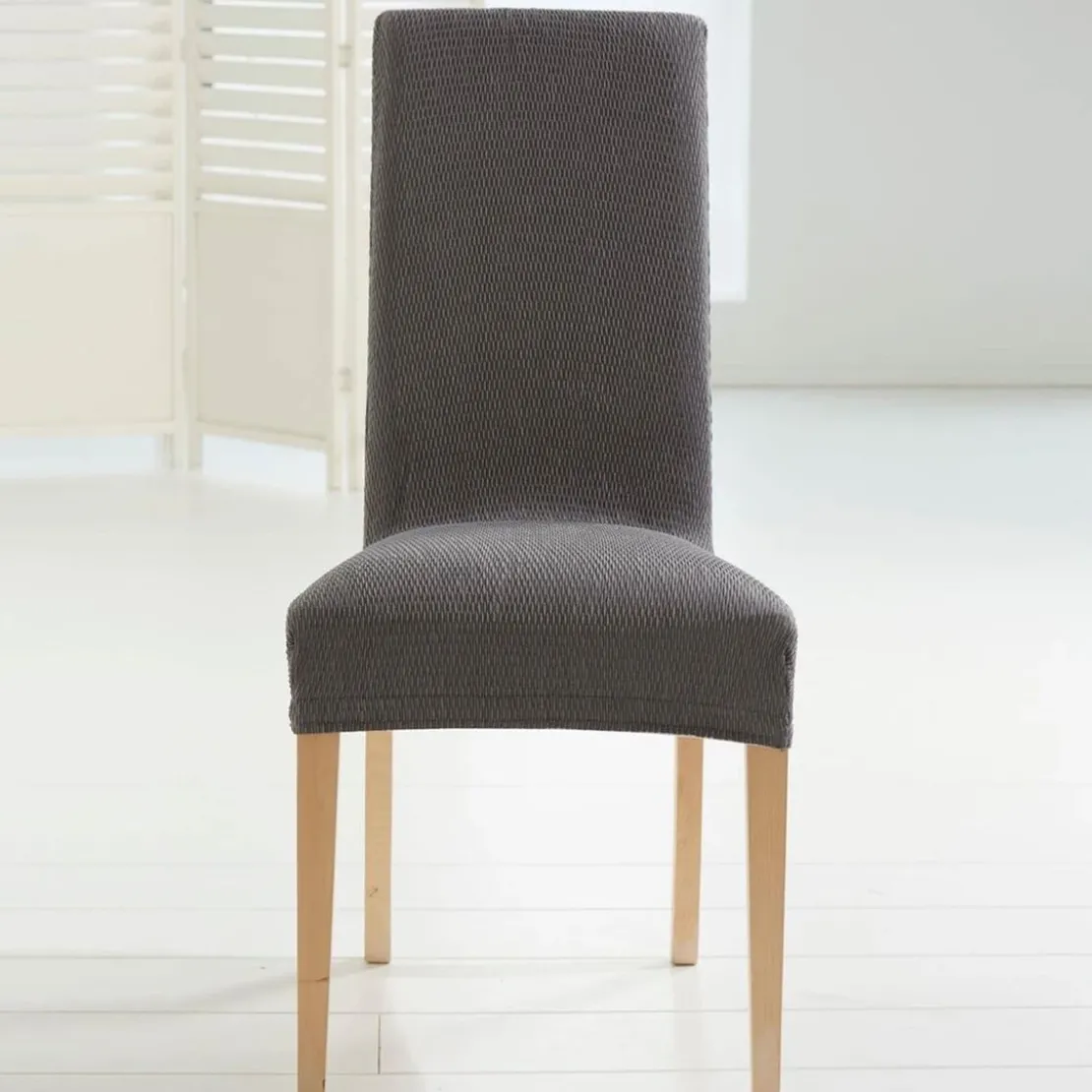 BecquetHousse de chaise extensible TUNEZ - Gris