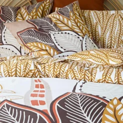 BecquetHousse de couette coton réversible NATURE FERTILE - beige