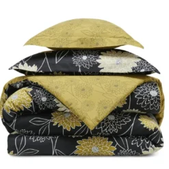 BecquetHousse de couette coton YELFLOR - noir