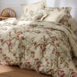 BecquetHousse de couette coton ANDJA - beigegrège