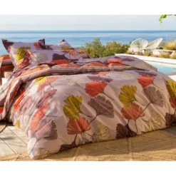 BecquetHousse de couette en coton réversible GINKGO