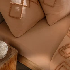 BecquetHousse de couette en coton beige doré - DESERT