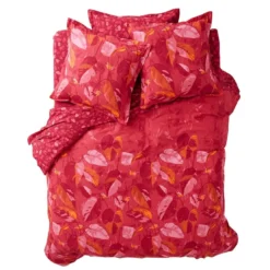 BecquetHousse de couette en coton réversible AKONI - rouge