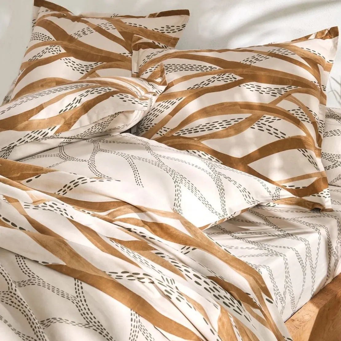 BecquetHousse de couette en coton DESERTIQUE - beige