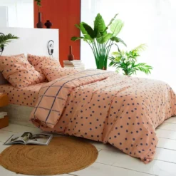 BecquetHousse de couette en coton lavé réversible MAX - rose
