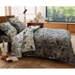 BecquetHousse de couette en coton réversible CYANO - taupe