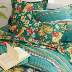 BecquetHousse de couette en coton réversible GEORGIA - vert