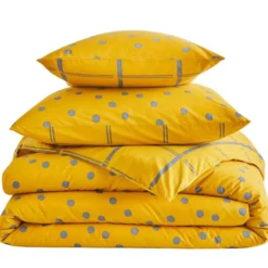 BecquetHousse de couette en coton lavé réversible MAX - jaune