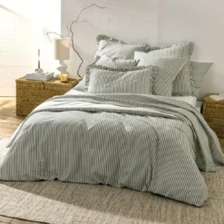 BecquetHousse de couette en coton COOPER - vert kaki