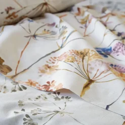 BecquetHousse de couette en coton écru réversible motif floral - FLEURAISON