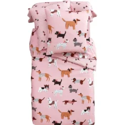 BecquetHousse de couette enfant en coton rose vieux rose - CHIEN CHIC