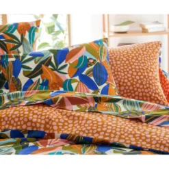 BecquetHousse de couette en percale de coton réversible MARCO - multicolore