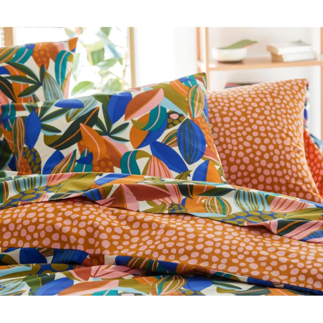 BecquetHousse de couette en percale de coton réversible MARCO - multicolore