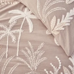 BecquetHousse de couette en percale de coton PORTE DU DESERT - gris