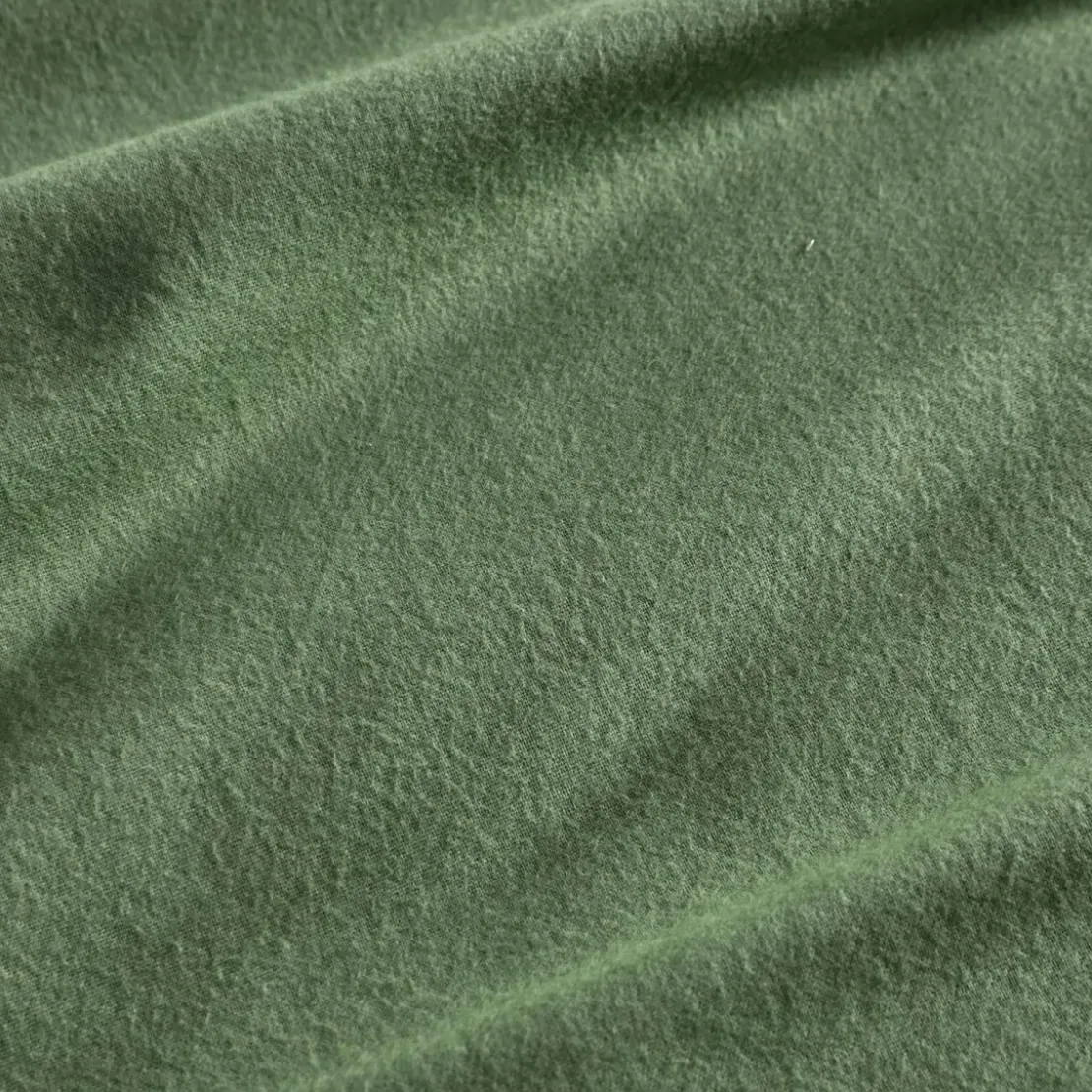 BecquetHousse de couette FLANELLE UNI - vert kaki