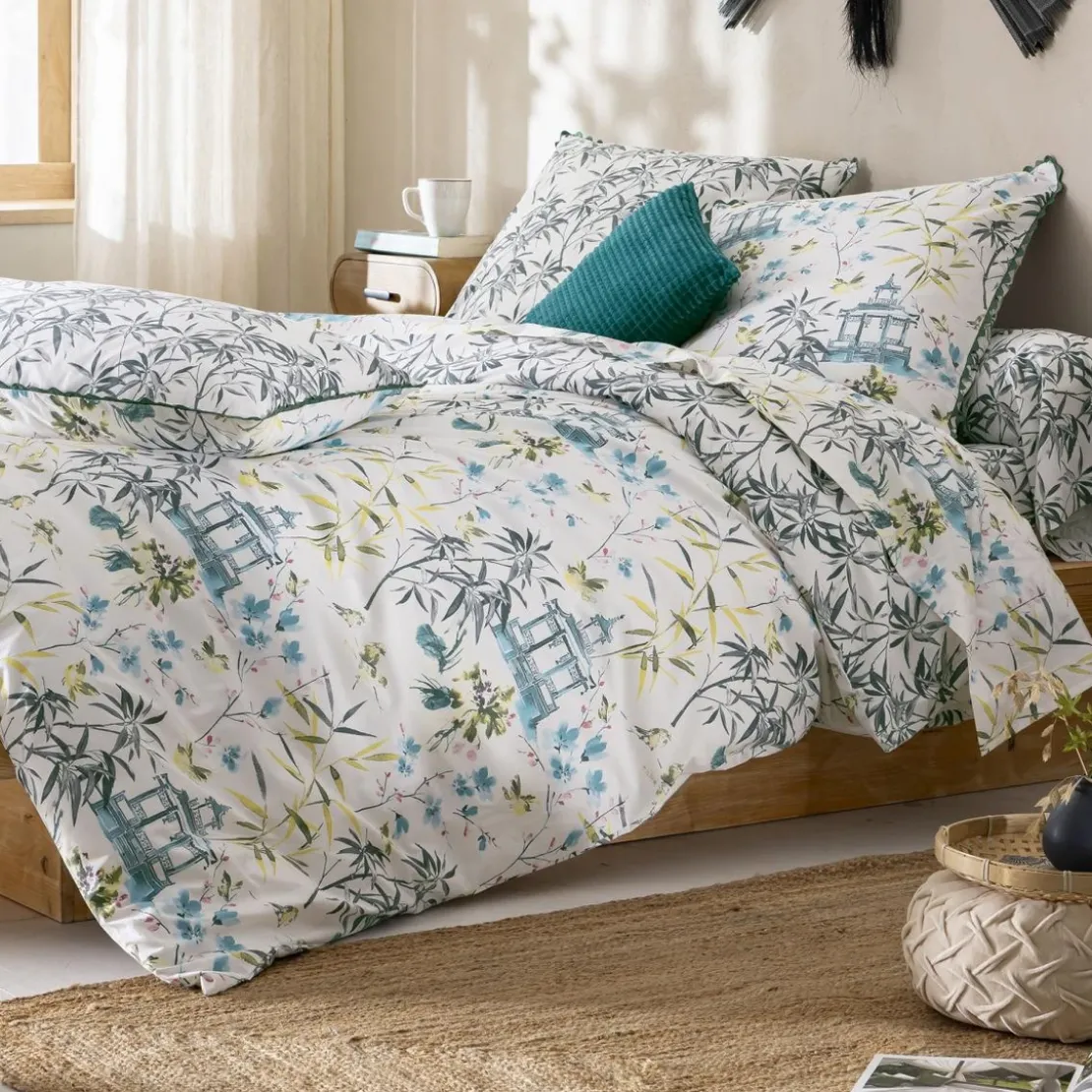 BecquetHousse de couette percale de coton HANOI - bleu