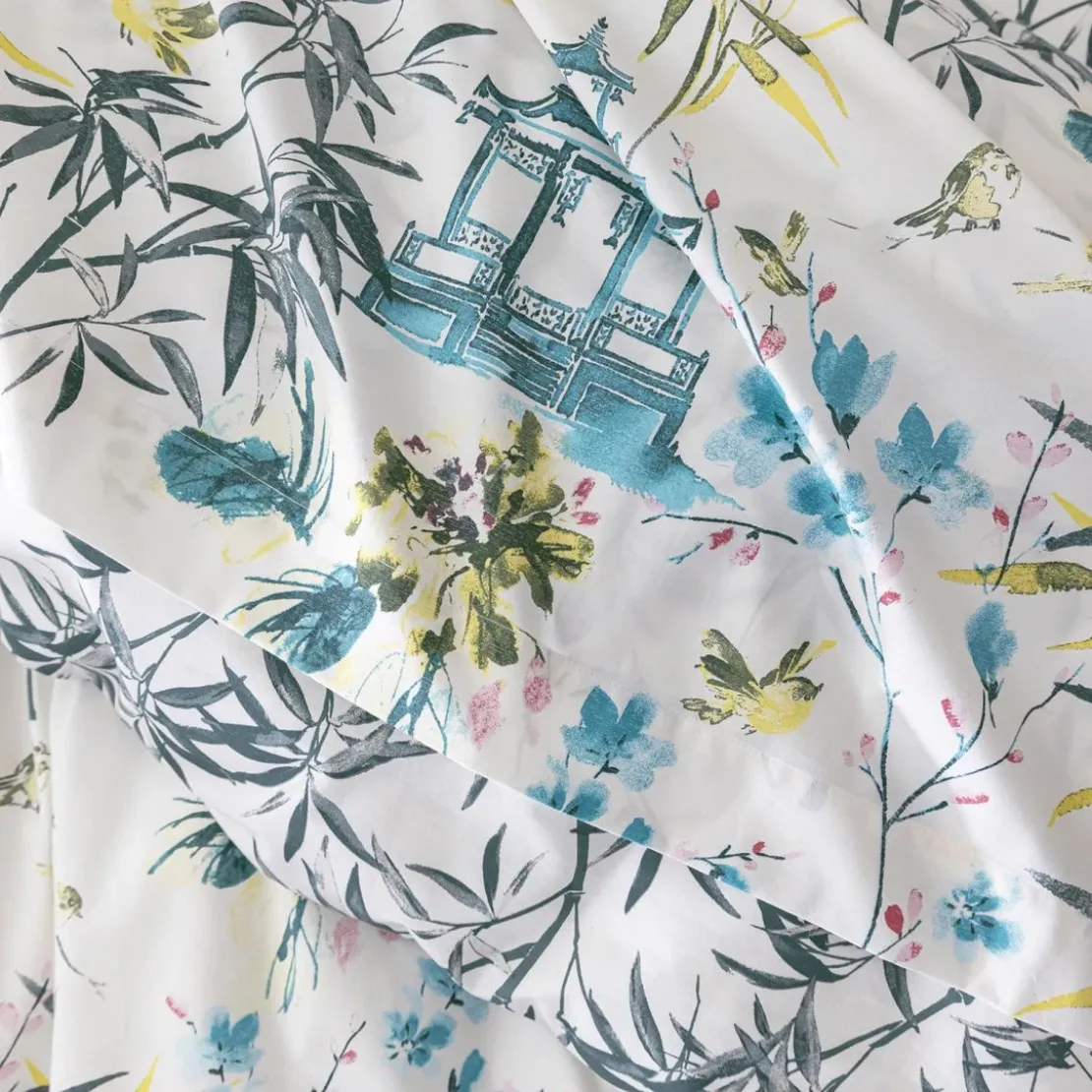 BecquetHousse de couette percale de coton HANOI - bleu