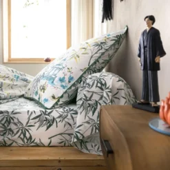BecquetHousse de couette percale de coton HANOI - bleu