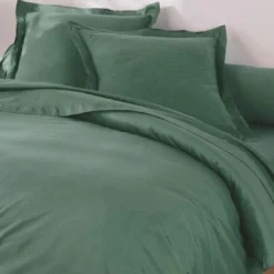 BecquetHousse de couette PERCALE DE COTON UNI - vert eucalyptus