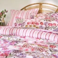 BecquetHousse de couette percale de coton GAIETE D'ETE - rose