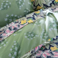 BecquetHousse de couette réversible en coton multicolore imprimé floral - CUEILLETTE