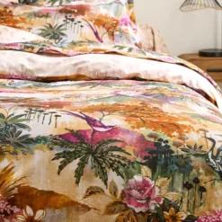 BecquetHousse de couette réversible en coton multicolore - JARDIN D'ASIE