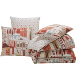 BecquetHousse de couette réversible en coton blanc cassé - SAHARA