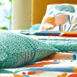 BecquetHousse de couette réversible en coton blanc - COCONUT