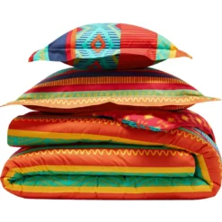 BecquetHousse de couette réversible en coton motifs ethniques multicolore - EL GRINGO
