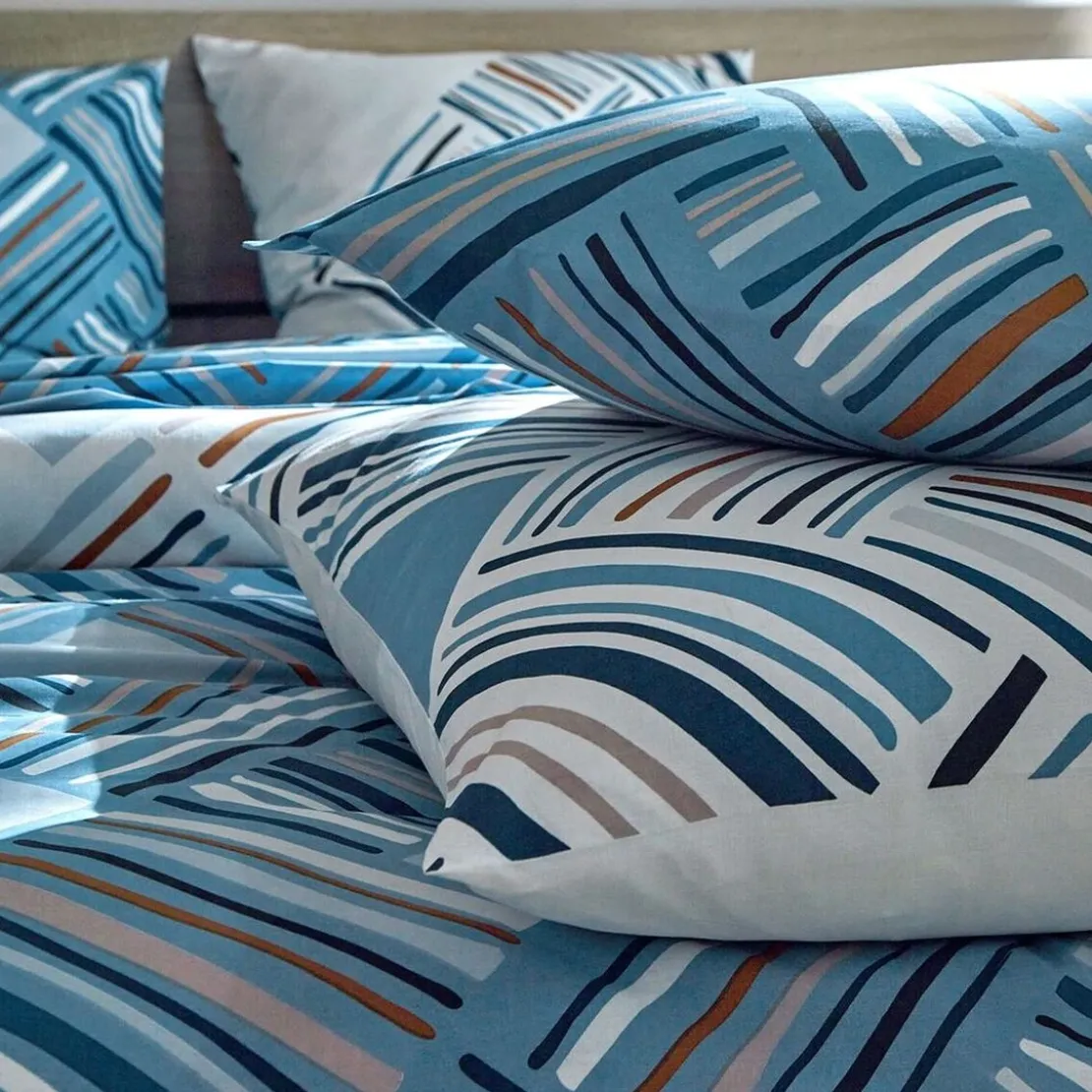 BecquetHousse de couette réversible en coton blanc - LIVIO