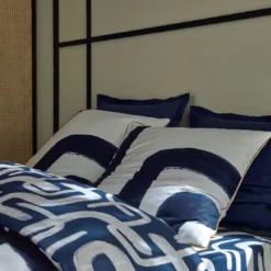 BecquetHousse de couette réversible en coton blanc - DEFERLANTE