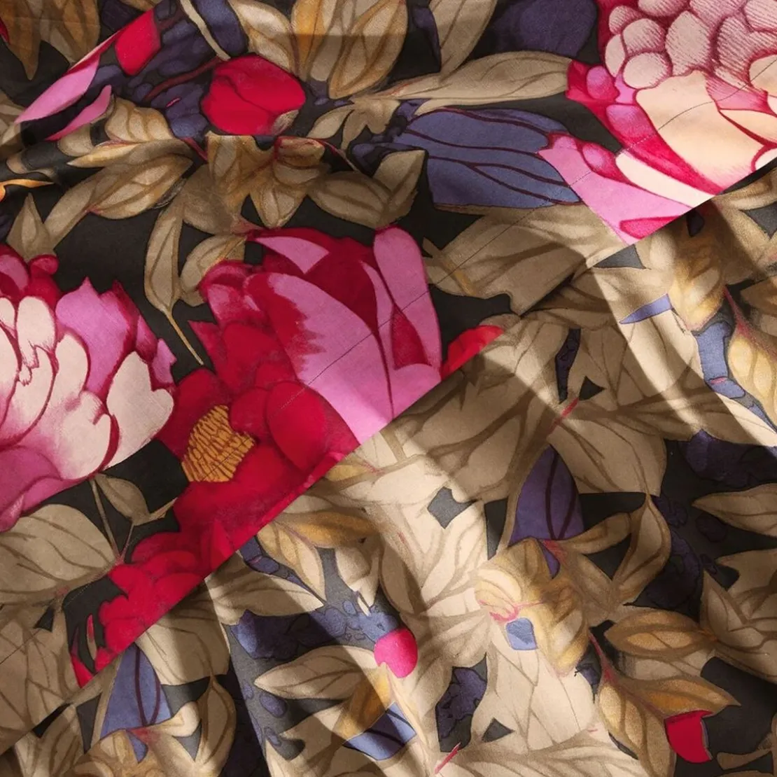 BecquetHousse de couette réversible en coton rose - ESPRIT FLORAL