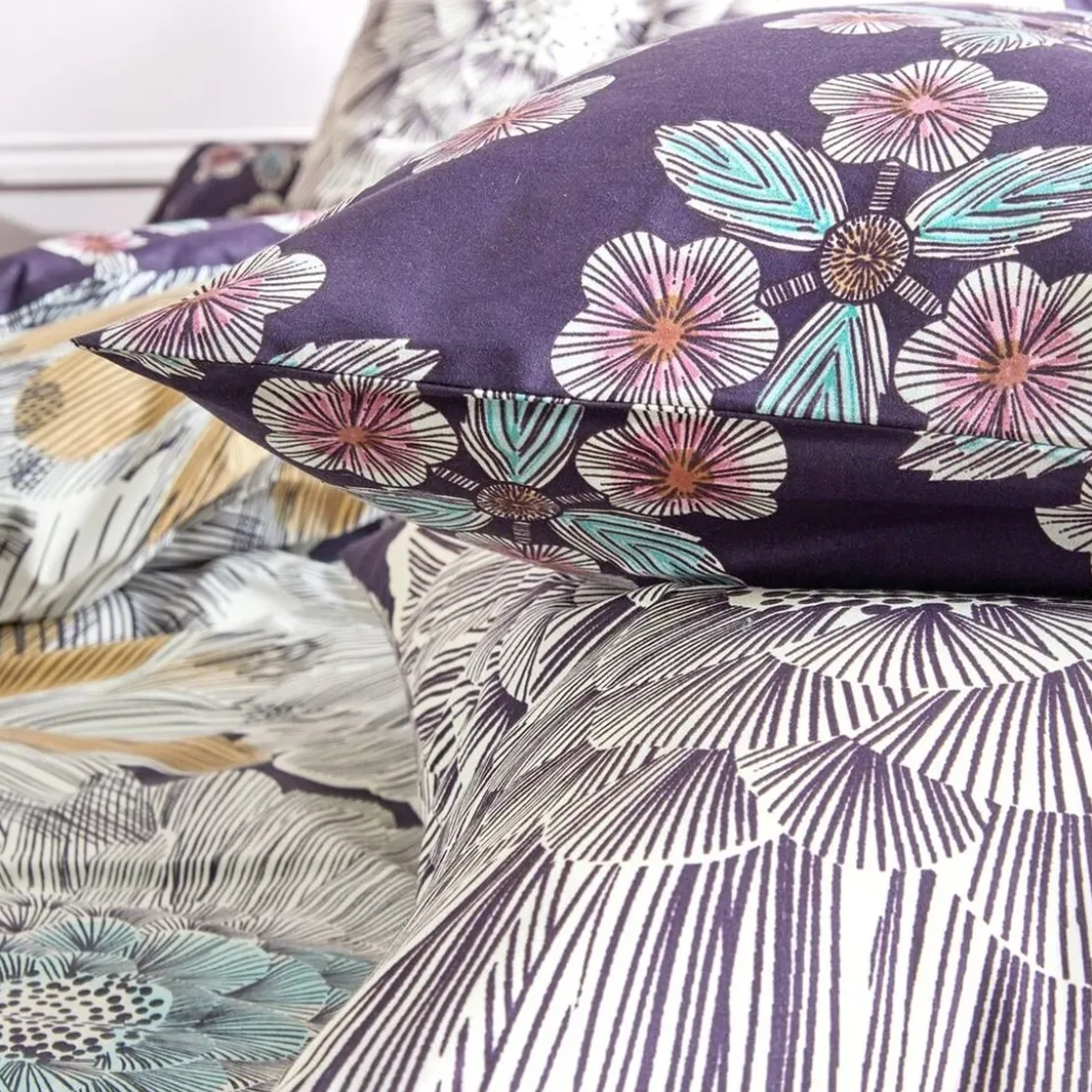 BecquetHousse de couette réversible en coton violette à motif floral - PURPLE FLO