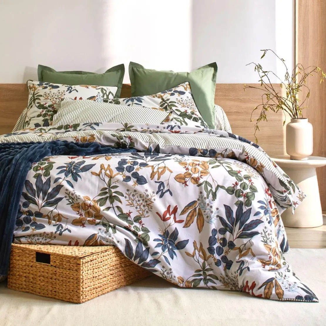 BecquetHousse de couette réverible en coton écrue - ECUREUIL