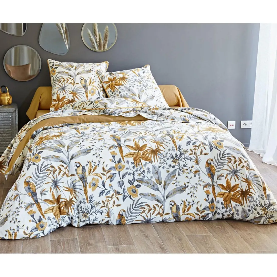 BecquetHousse de couette réversible en coton écru - YOUYOU