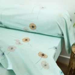 BecquetHousse de couette réversible en coton blanche - PISSENLIT