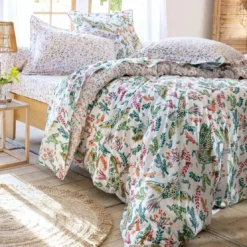 BecquetHousse de couette réversible en coton écru - PIAFOU